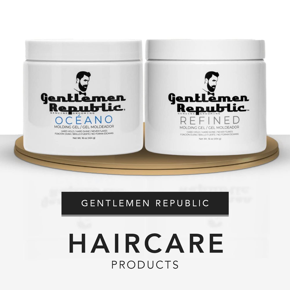 Gentlemen Republic oceano gel application for waves and shine enhancement.