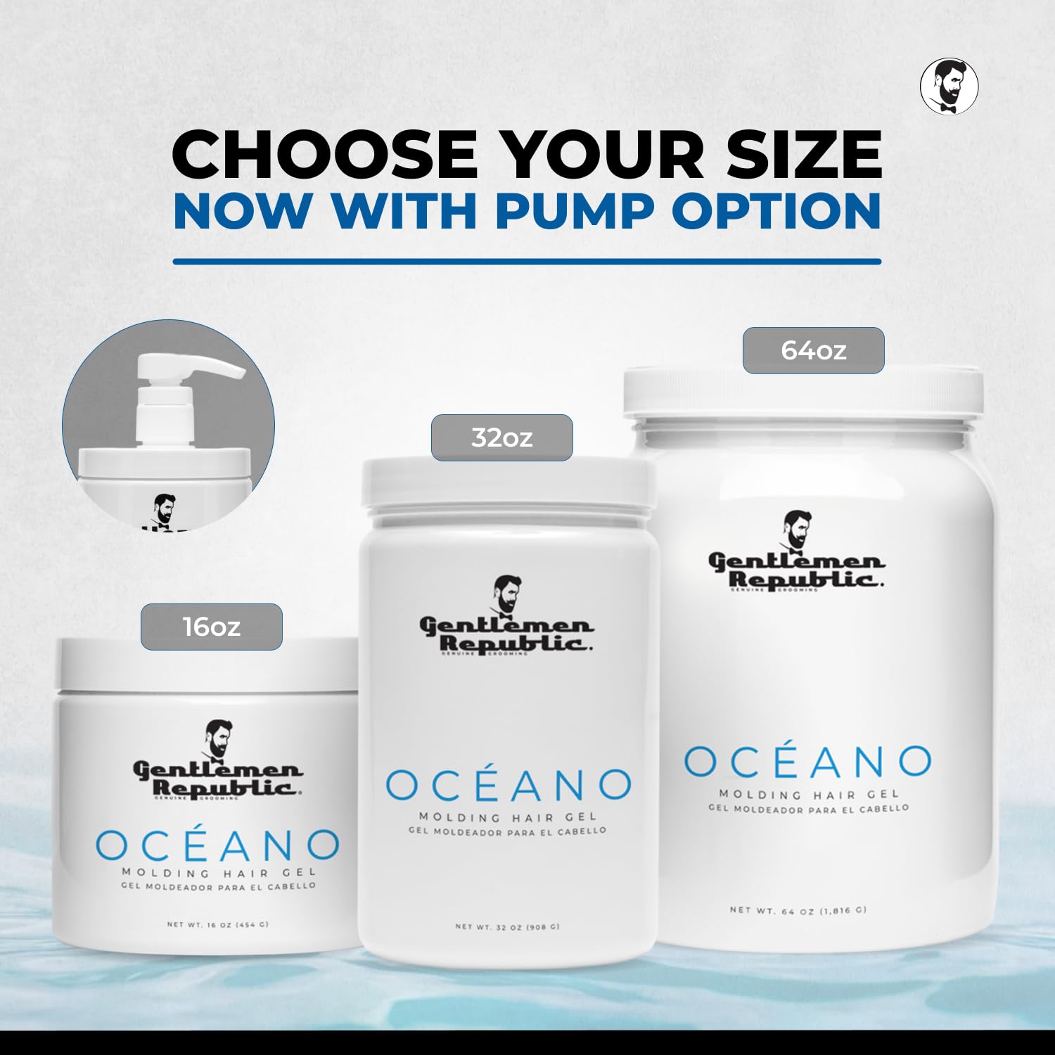 Oceano gel packaging shows the product and its premium scent display.