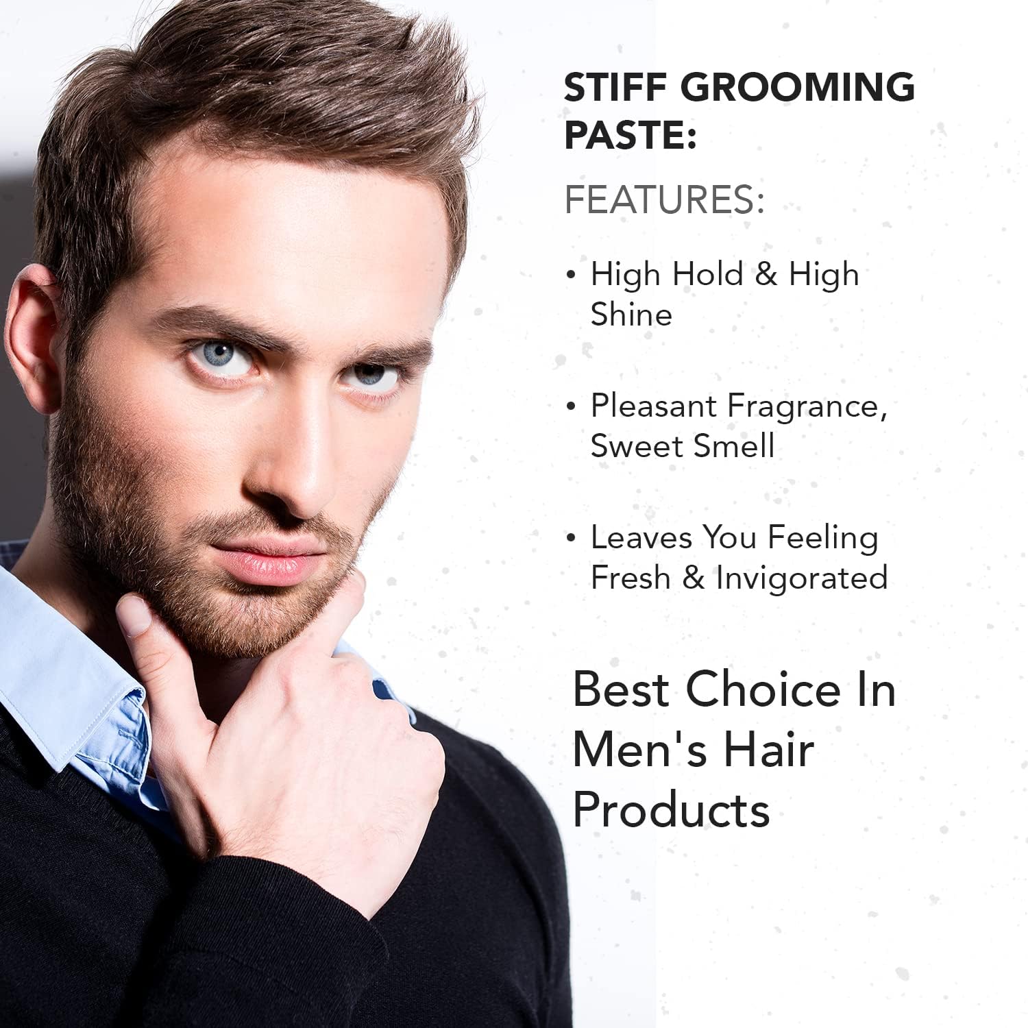 Applying Gentlemen Republic Stiff Pomade for a defined, structured look