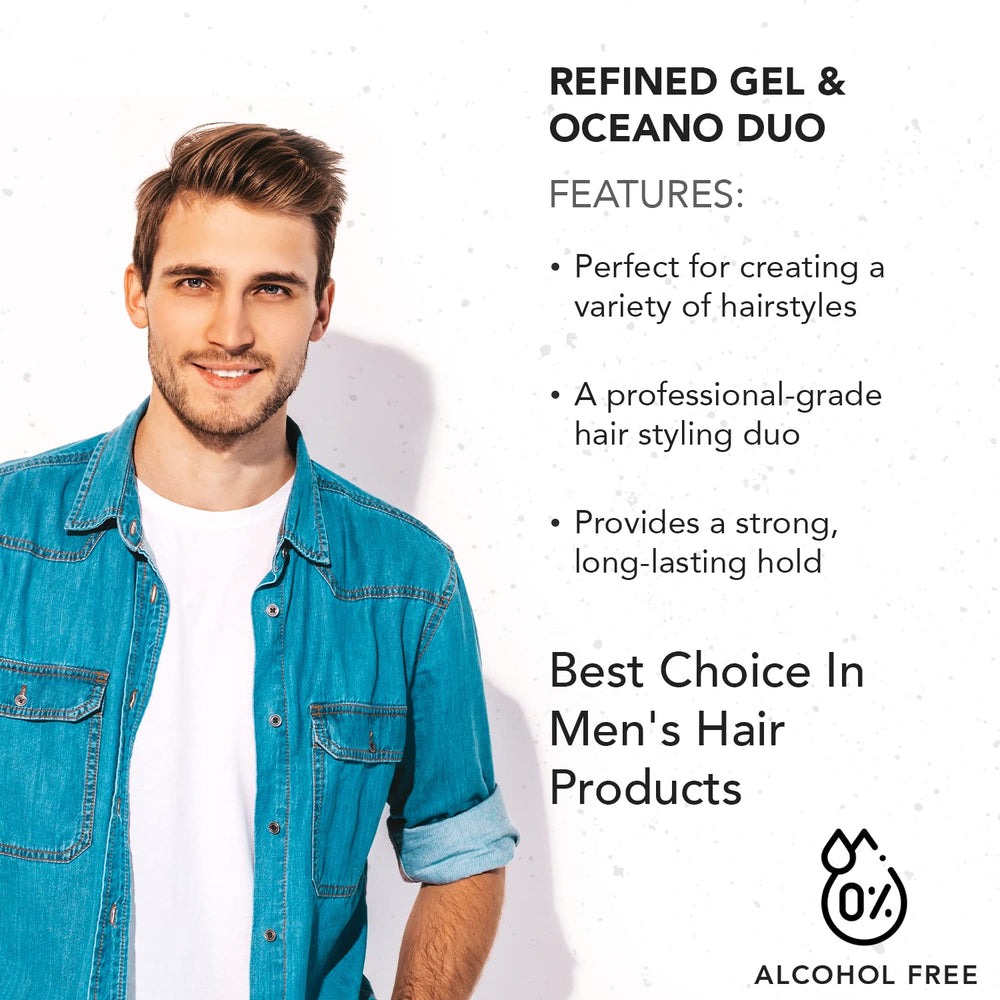 Gentlemen Republic USA-made label on premium hair gel packaging.