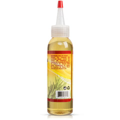 Close-up of the SuperGro Oil dropper highlighting plant-based nourishment