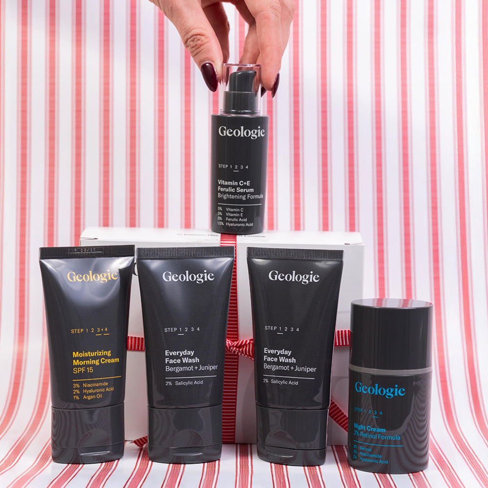Geologie 2percent SA Face Wash foam close-up suggests gentle cleansing and refreshment.