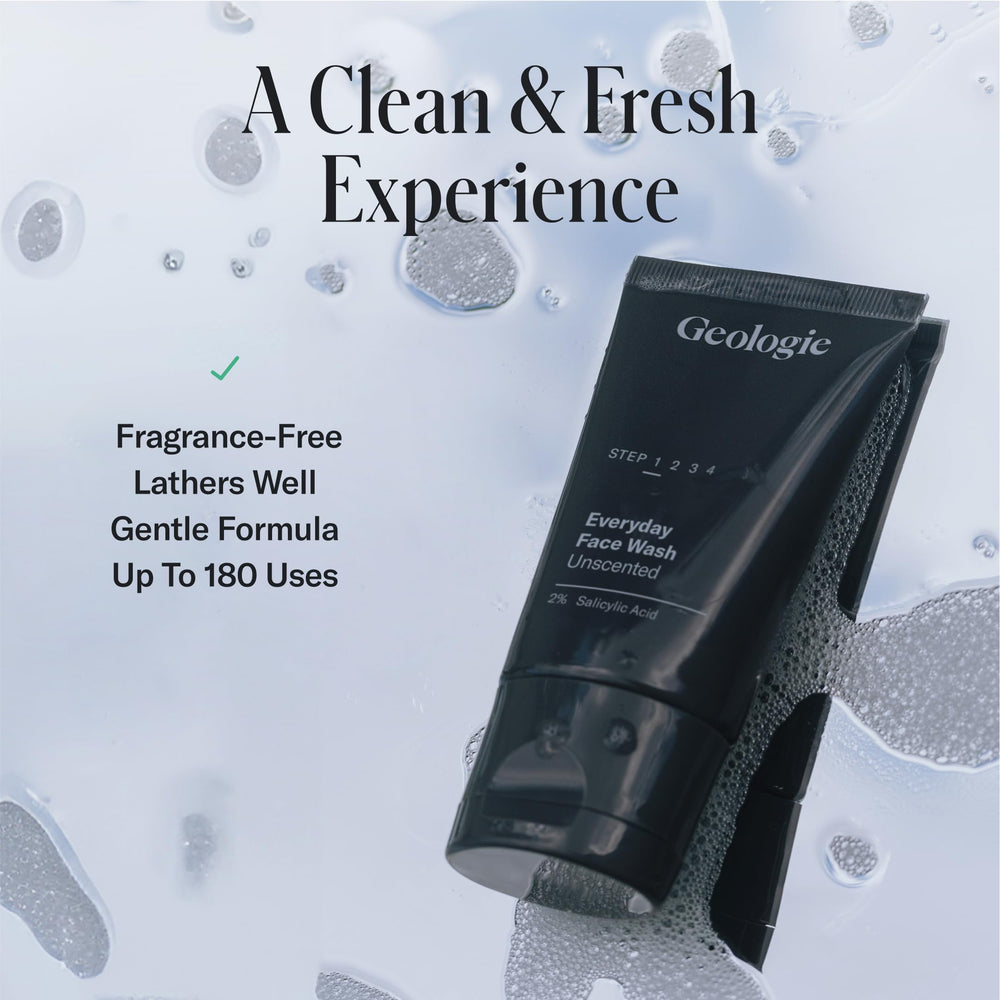 Geologie 2% Salicylic Acid label detail emphasizes trusted branding.