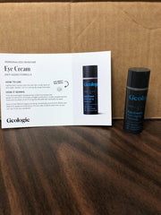 Geologie eye cream with hyaluronic acid promotes hydration and plumpness around eyes.
