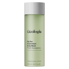 Geologie Big Sur Fresh Eucalyptus bottle with invigorating scent for daily cleansing.