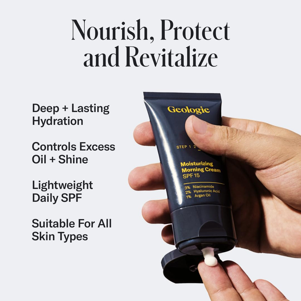 Geologie moisturizing face cream with SPF15 hydrates and protects skin