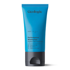 Geologie Oil Free Gel Moisturizer jar closeup, highlighting lightweight hydration