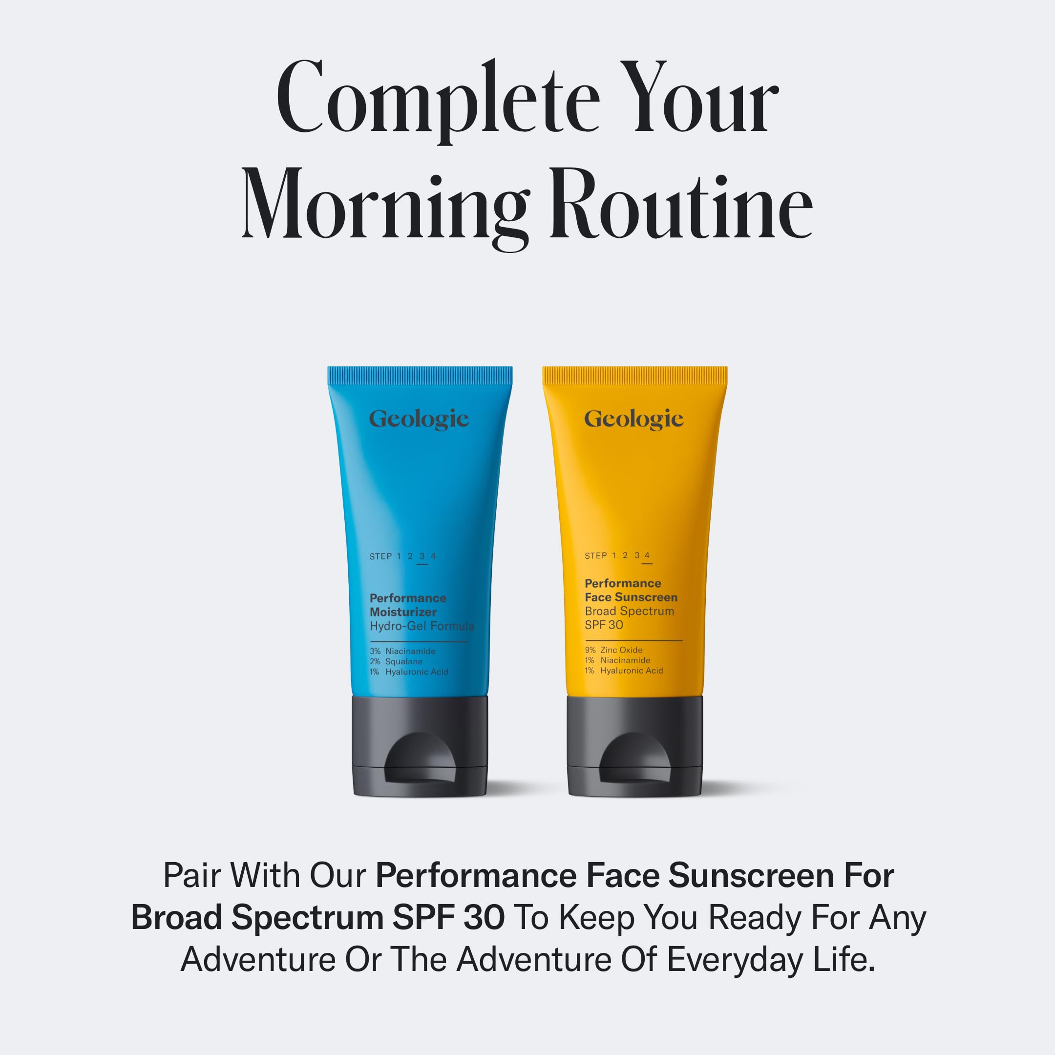 Geologie Oil Free Gel Moisturizer reef-safe SPF feature for sun protection