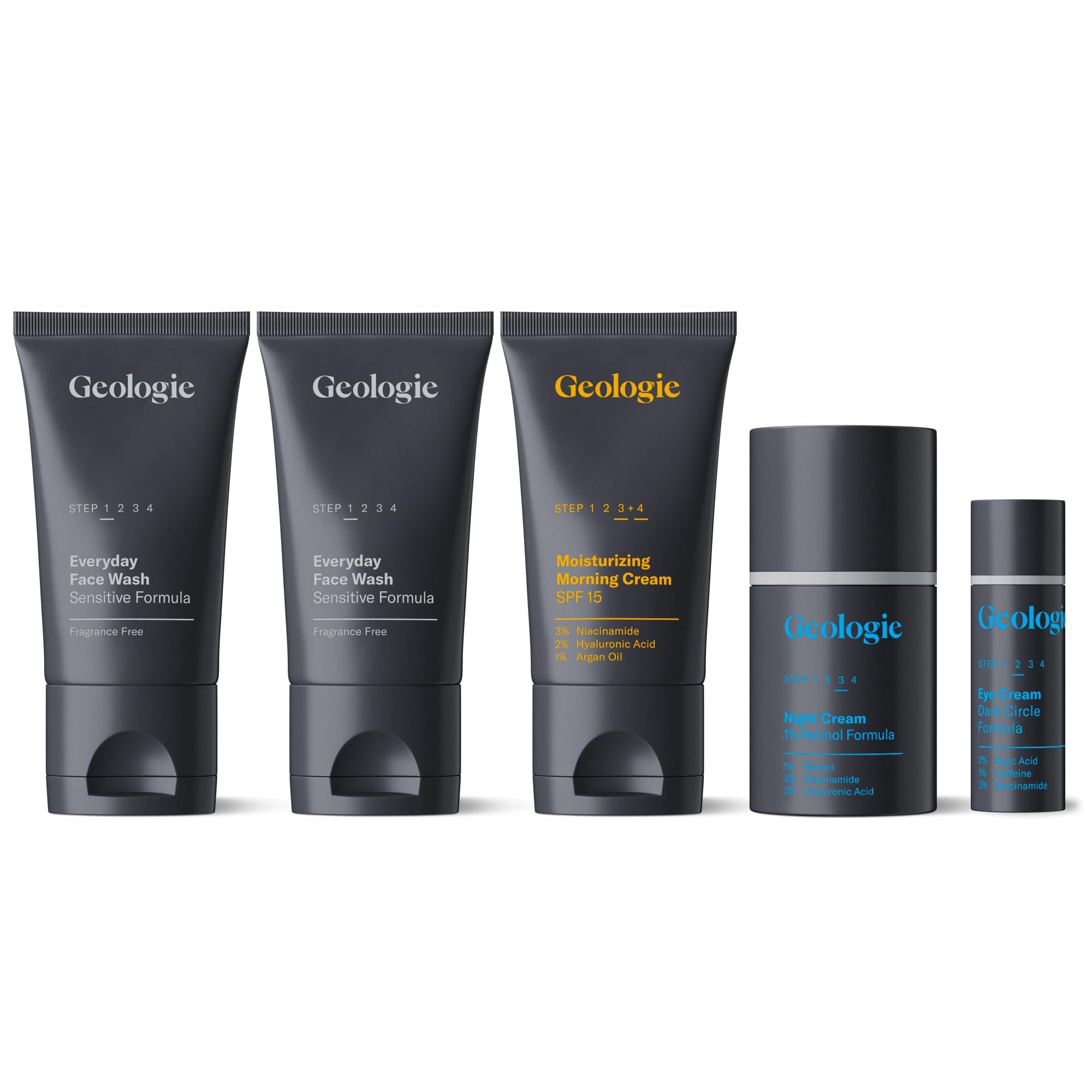 Geologie Sensitive Skincare Set face wash 2-pack for clear skin.