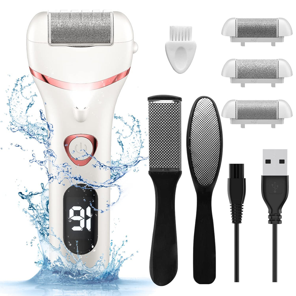 Geopu electric foot callus remover in action delivering smoother feet.