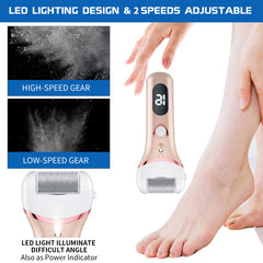 Geopu Foot File Rollers close-up shows three heads for tailored smoothing at home.