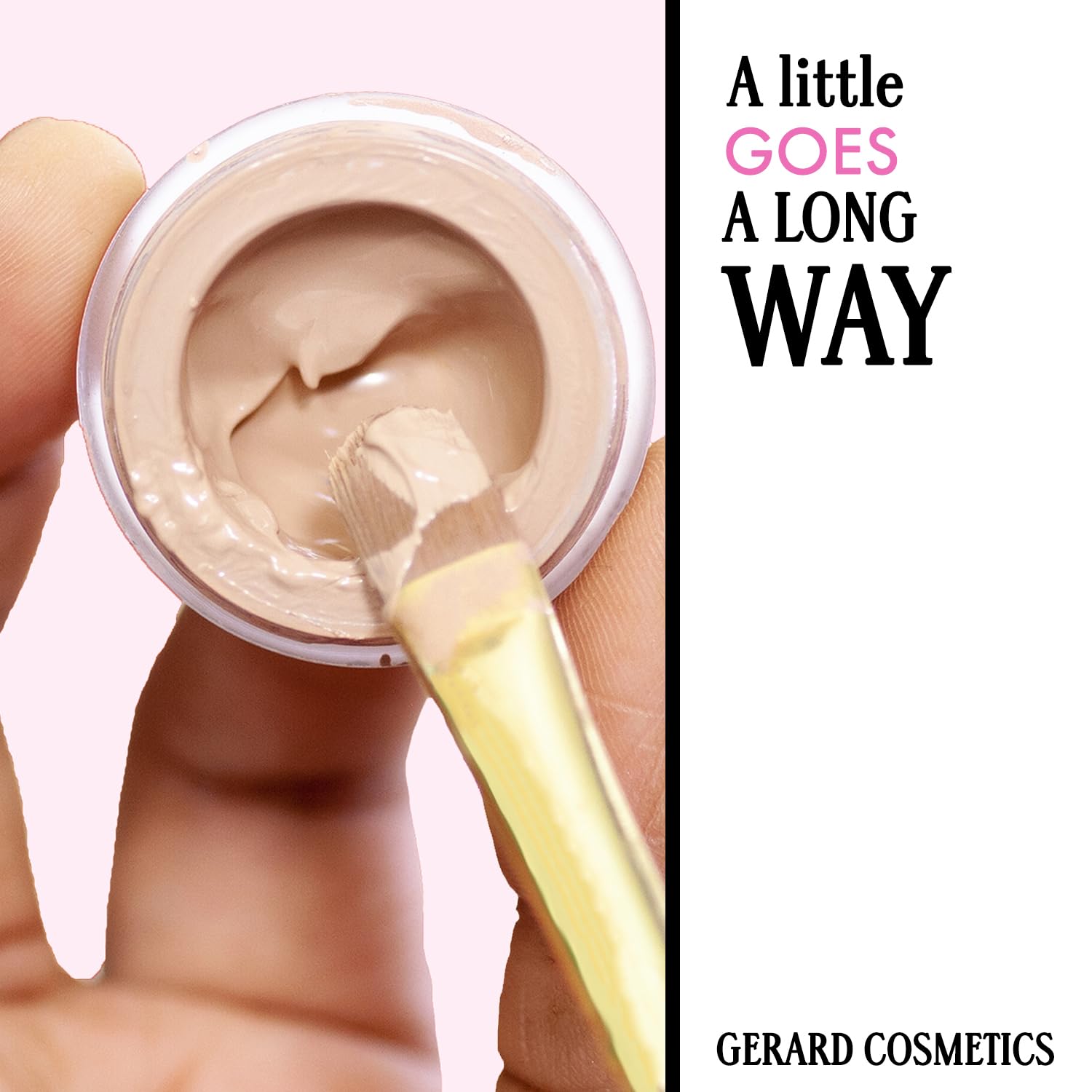 Fast drying formula from Clean Canvas sets without powder for a light finish.