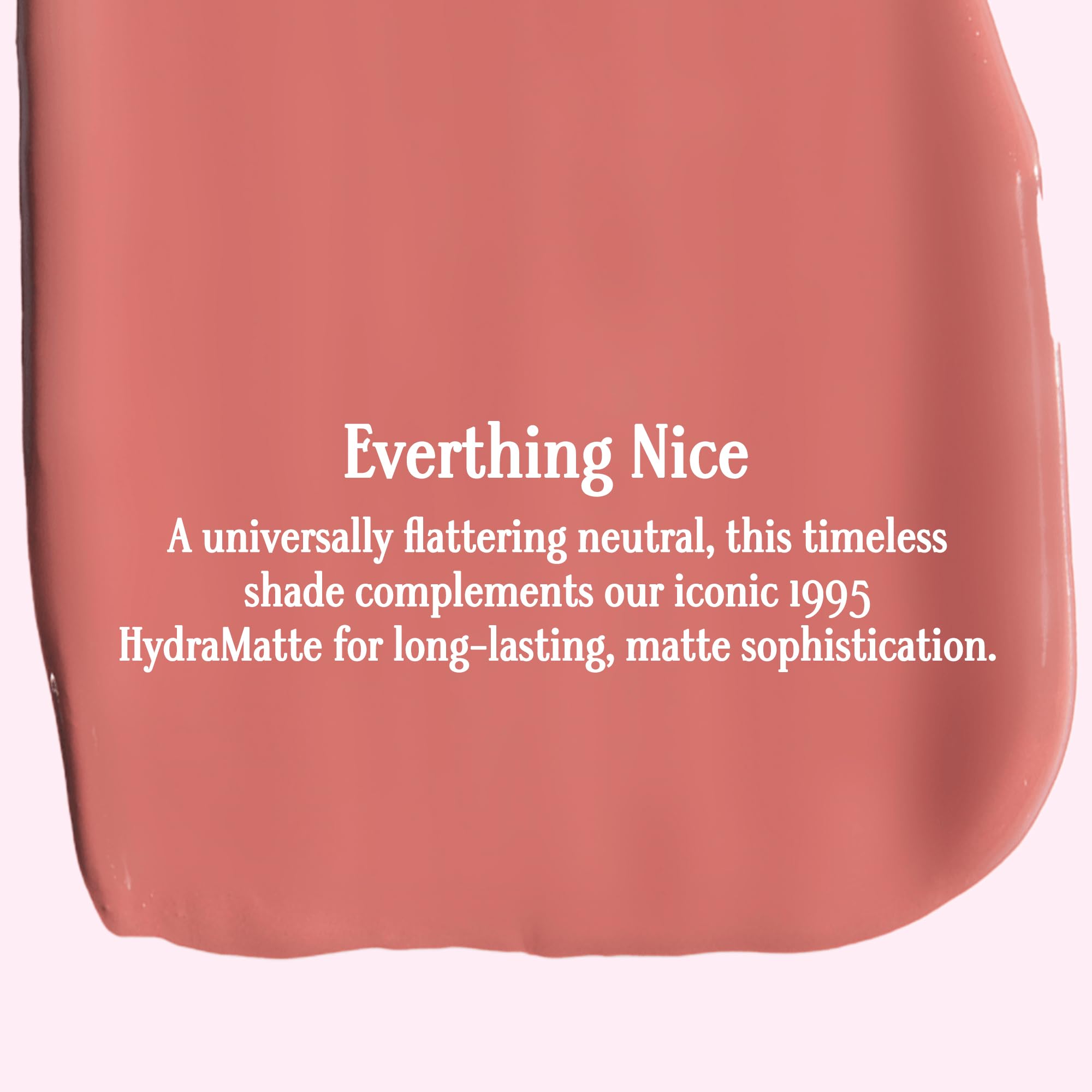 Gerard Cosmetics HydraMatte Everything Nice on-lip close-up, displaying long-wear matte look