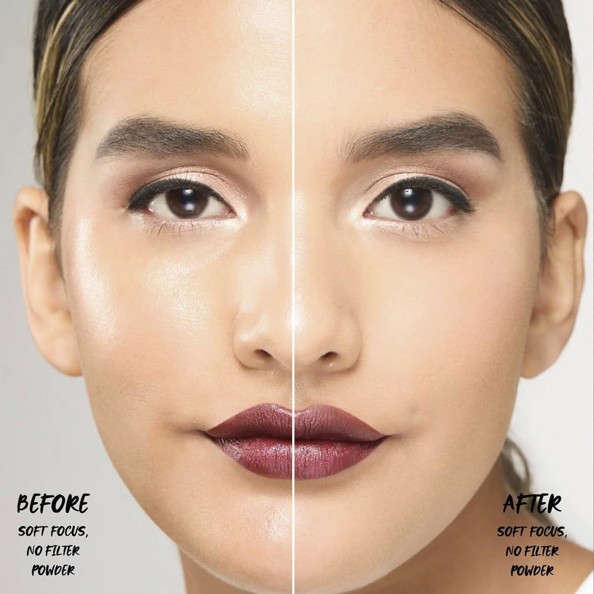 Gerard Cosmetics Slay the Bake purple talc-free formula shows lightweight wear ideal for daily use