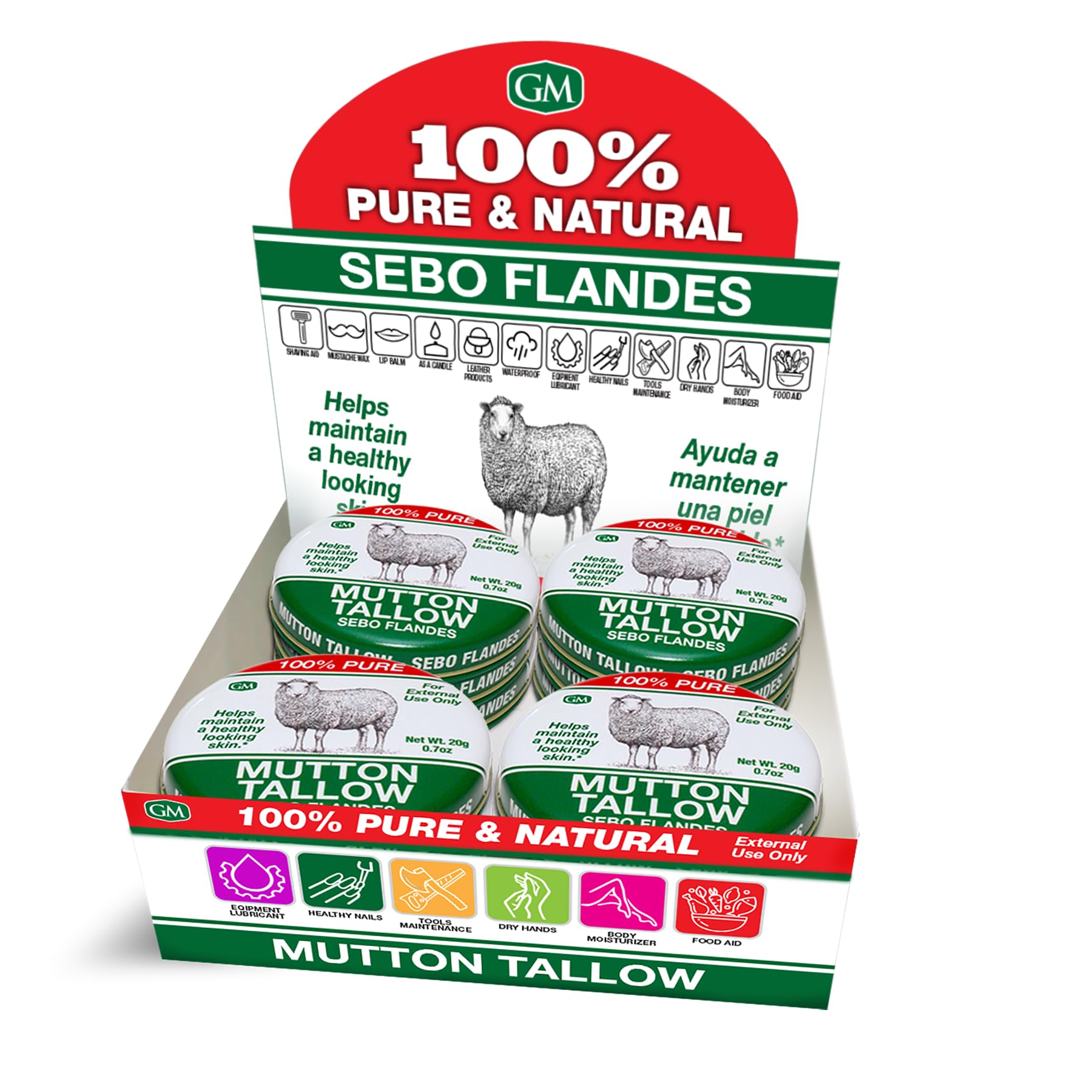 Germa Mutton Tallow Cream applied for skin care softness and comfort