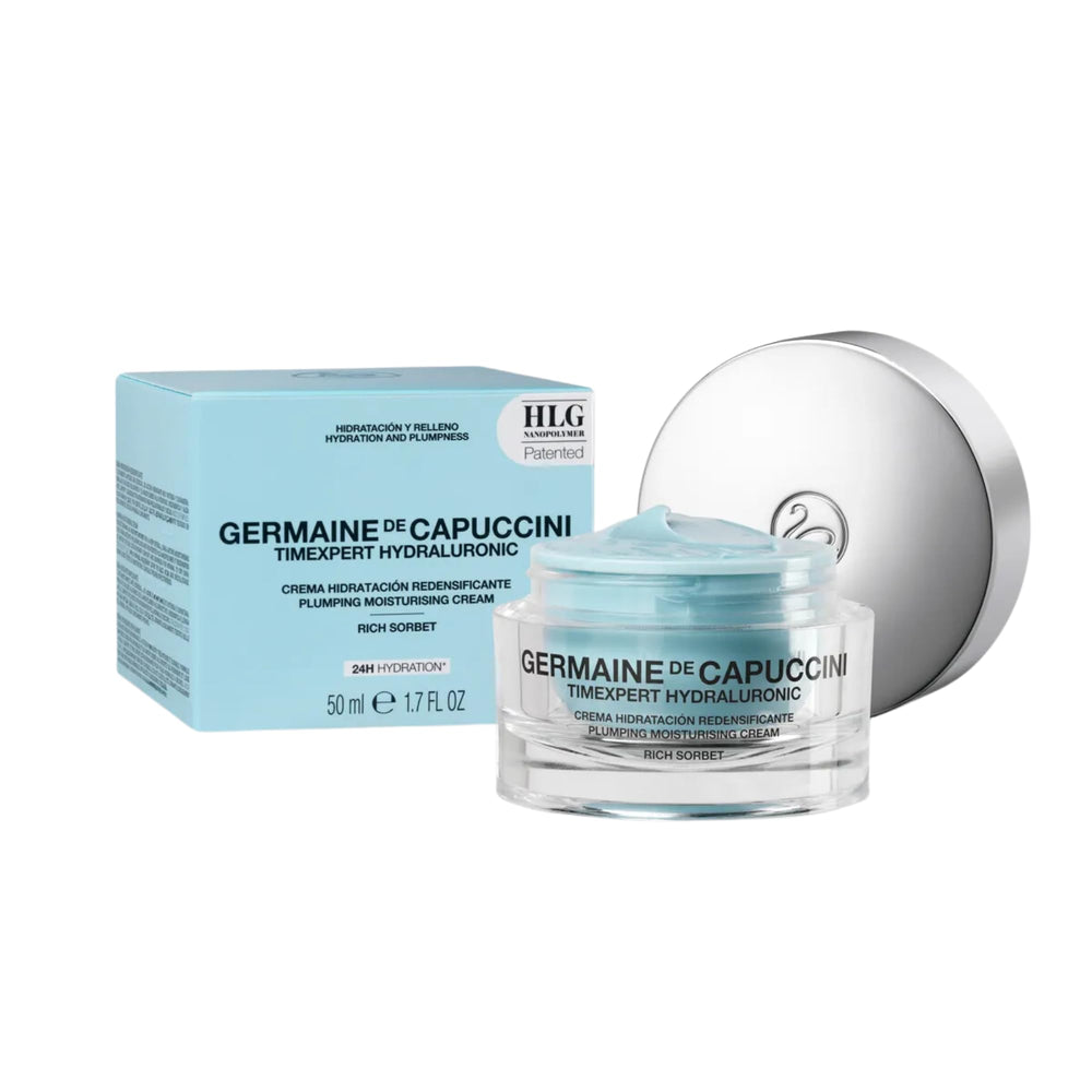 Germaine de Capuccini Timexpert Hydraluronic included in daily routine.