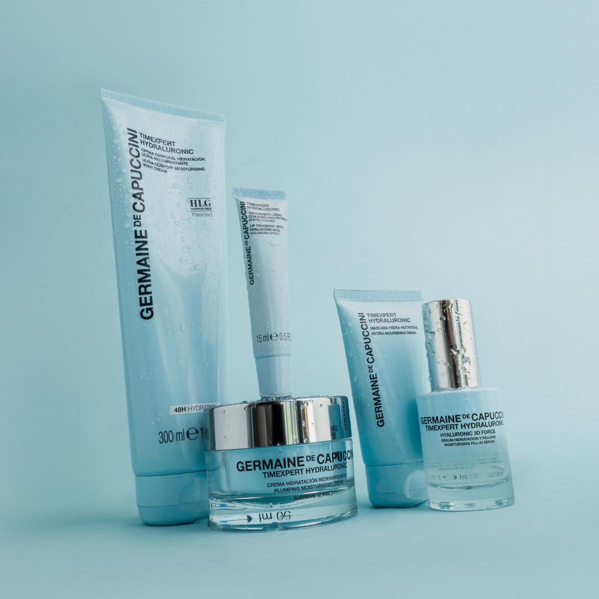 Germaine de Capuccini Timexpert Hydraluronic applied on the face.