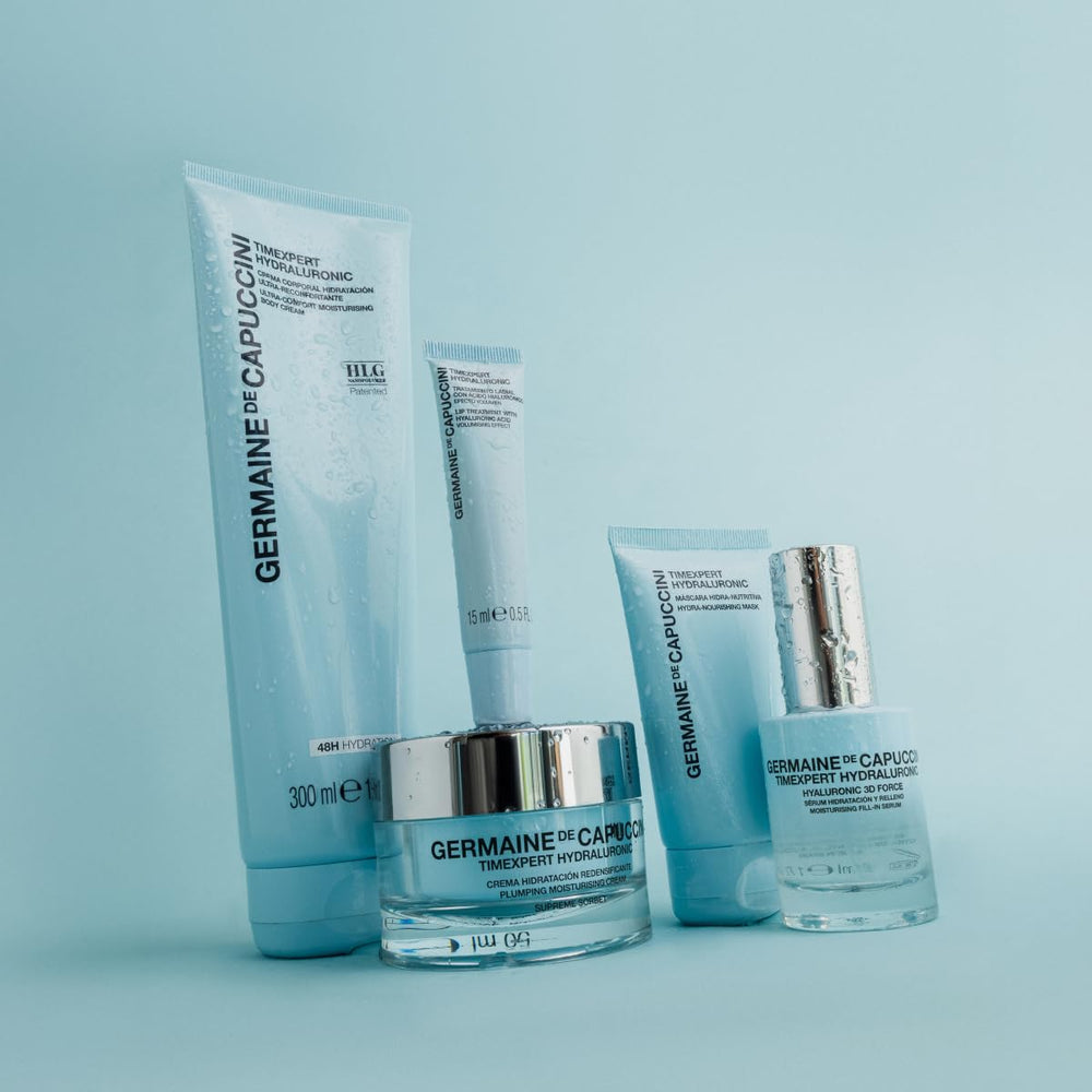 Germaine de Capuccini Timexpert Hydraluronic applied on the face.