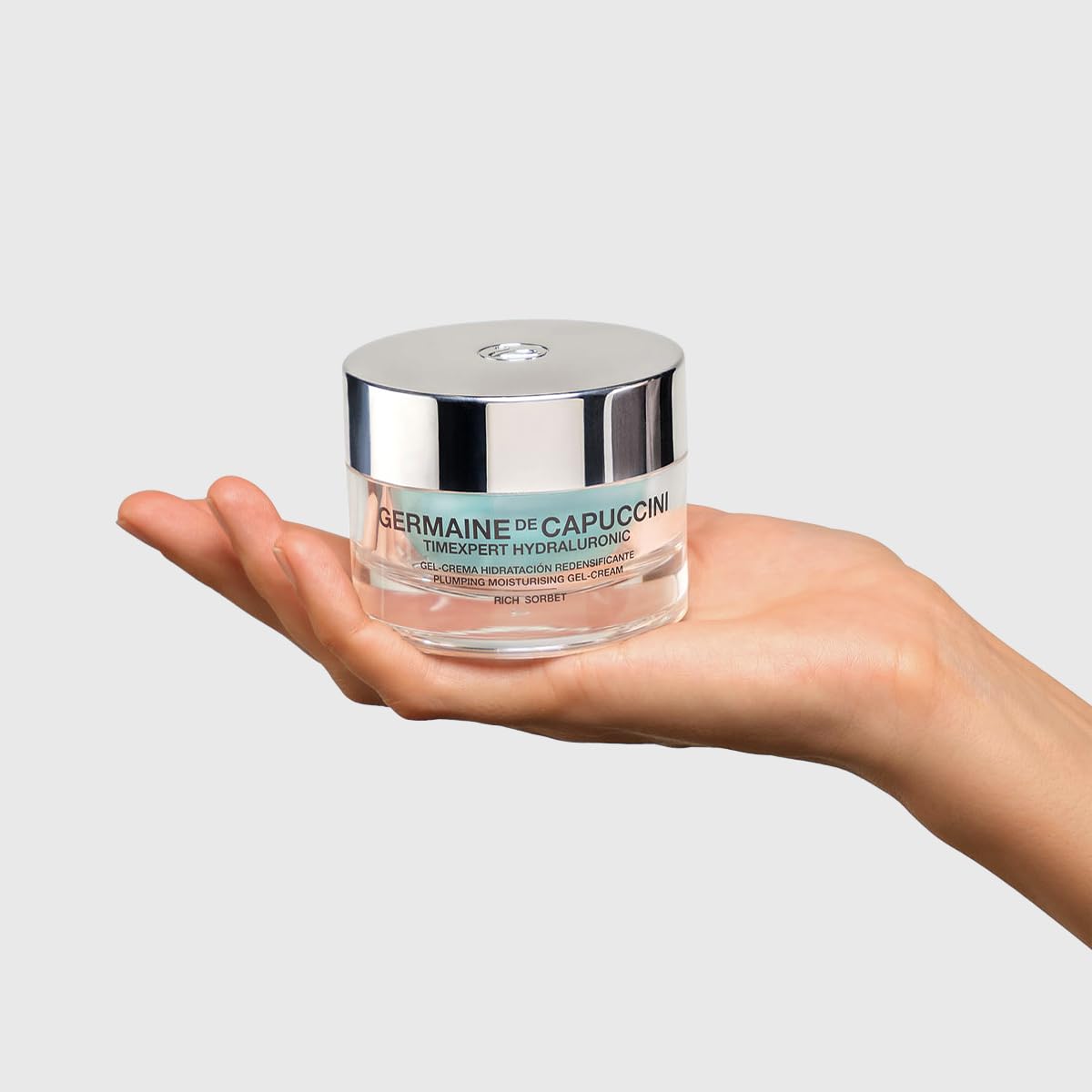 Timexpert Hydraluronic HLG nanopolymer close-up suggesting advanced hydration.