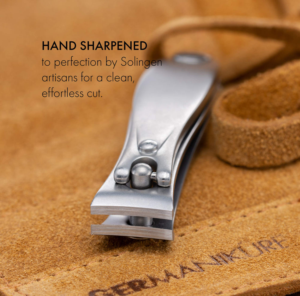 GERMANIKURE combination nail scissors delivering clean cuts and precise cuticle work.