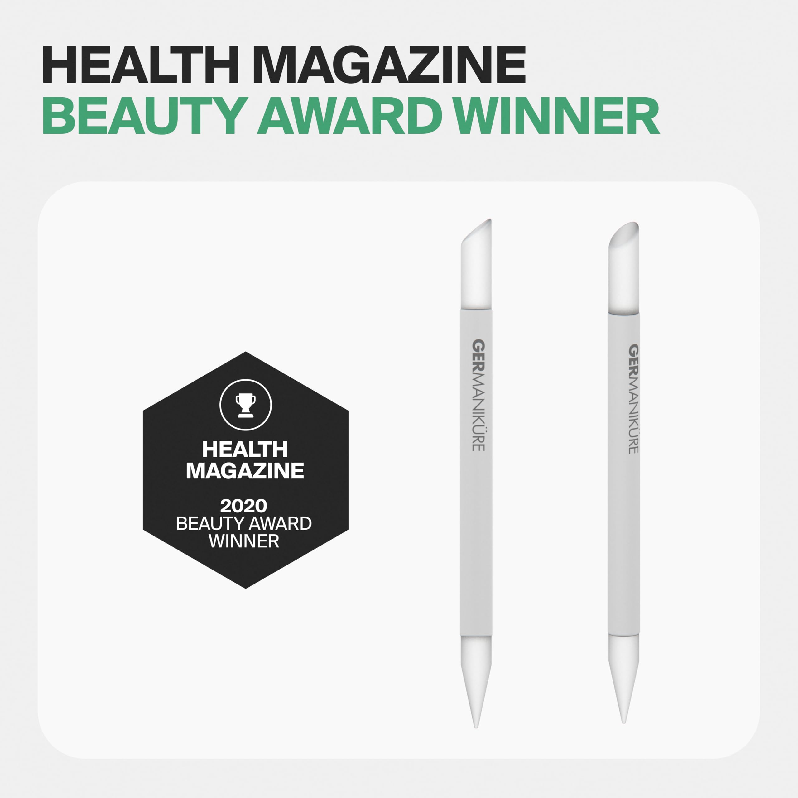 GERmanikure glass file exfoliates calluses around nails with gentle precision
