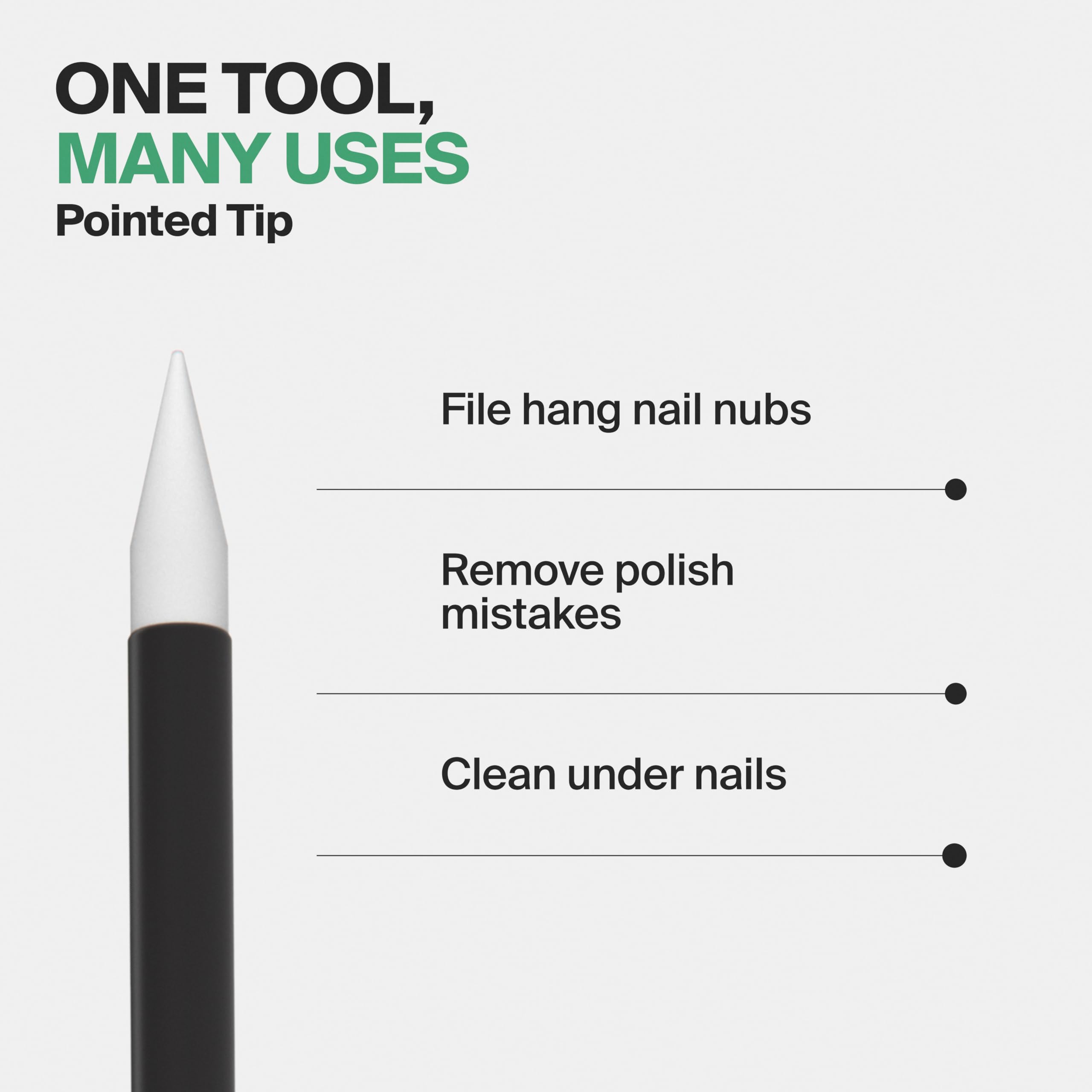 GERmanikure hangnail-removal glass implement for careful, controlled use