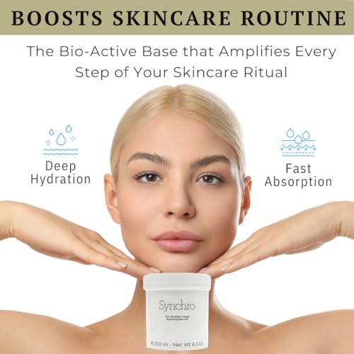 Gernetic Synchro Cream packaging display hints at a complete skincare routine.