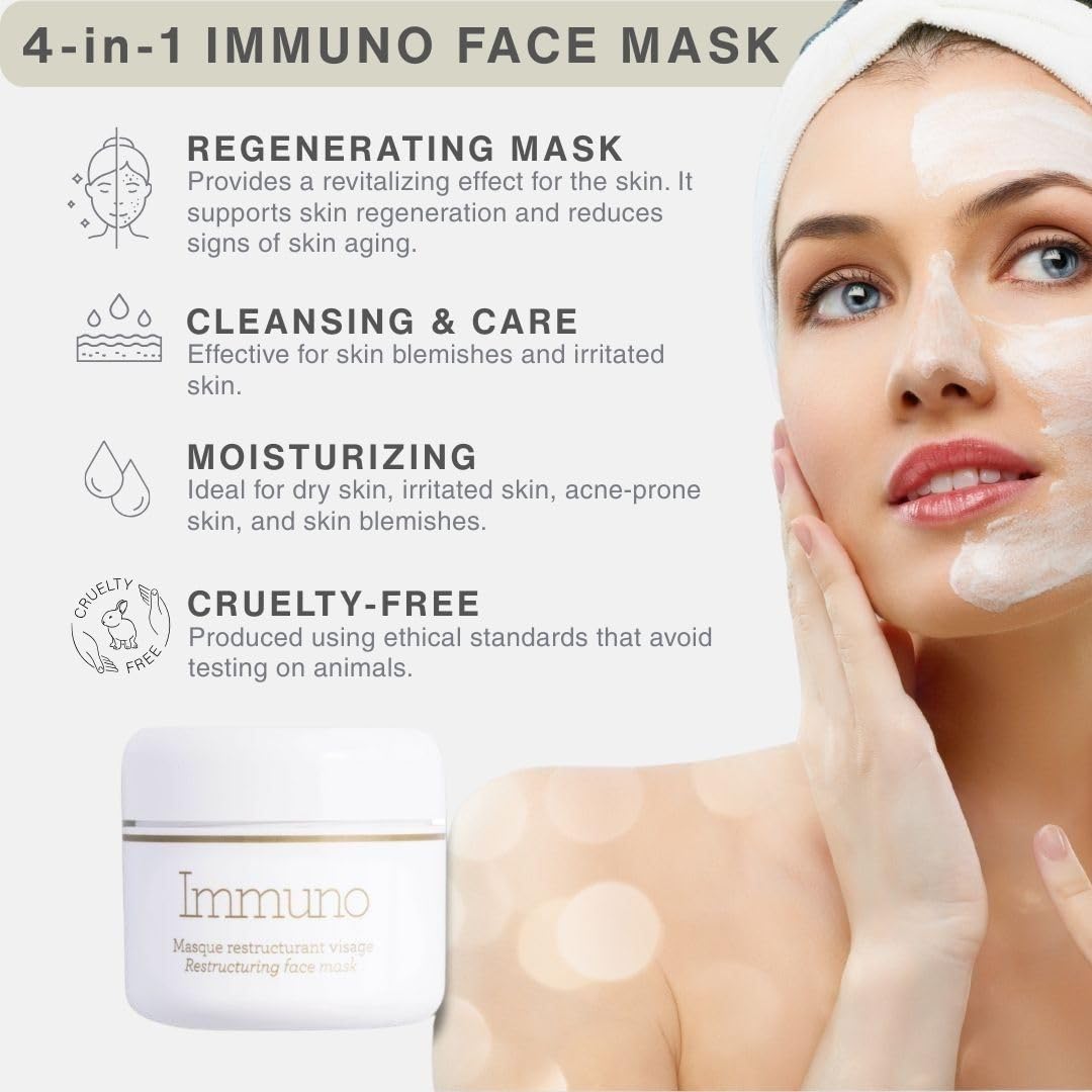 Gernetic IMMUNO application image shows ultra-thin layer for pore-purifying care.