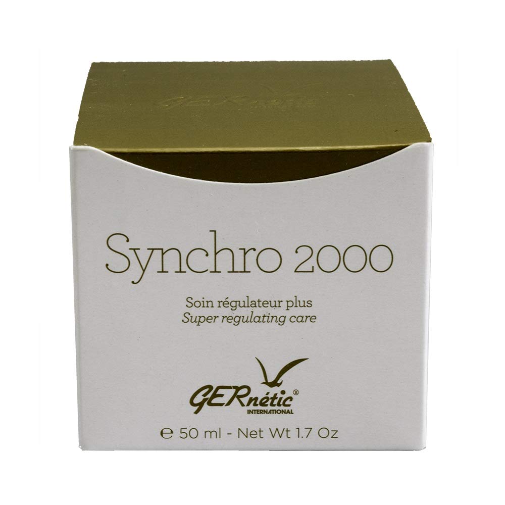 Gernetic International Synchro 2000 night cream jar for overnight nourishment and balance.