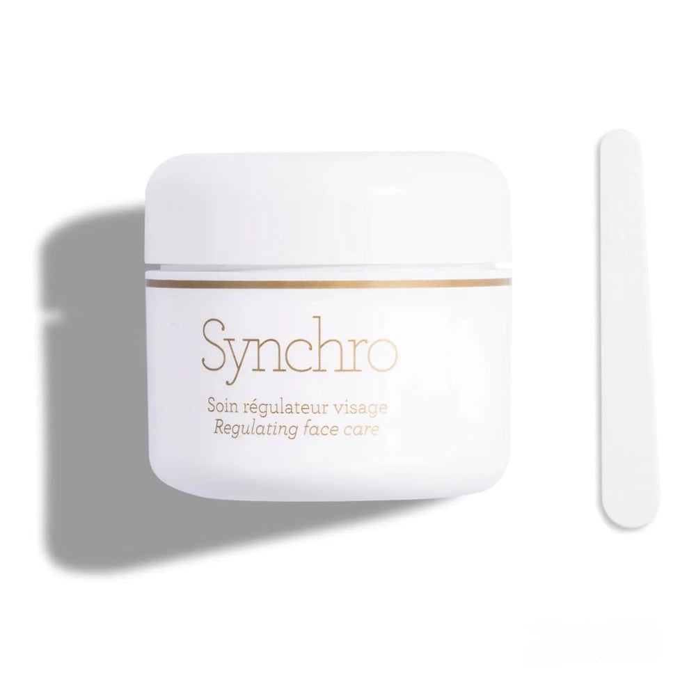 Gernetic Synchro Cream bottle on a clean surface, supports hydration and barrier function for all skin types
