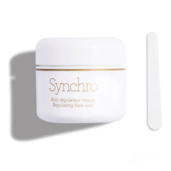 Gernetic Synchro Cream bottle on a clean surface, supports hydration and barrier function for all skin types