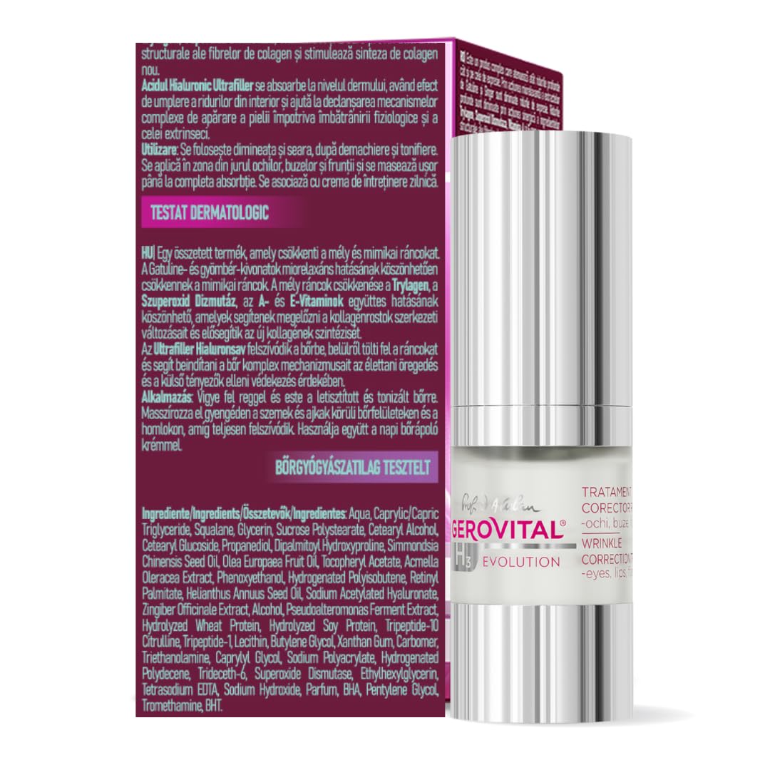 Gerovital Evolution serum fresh-application: quick-absorb formula for busy mornings.