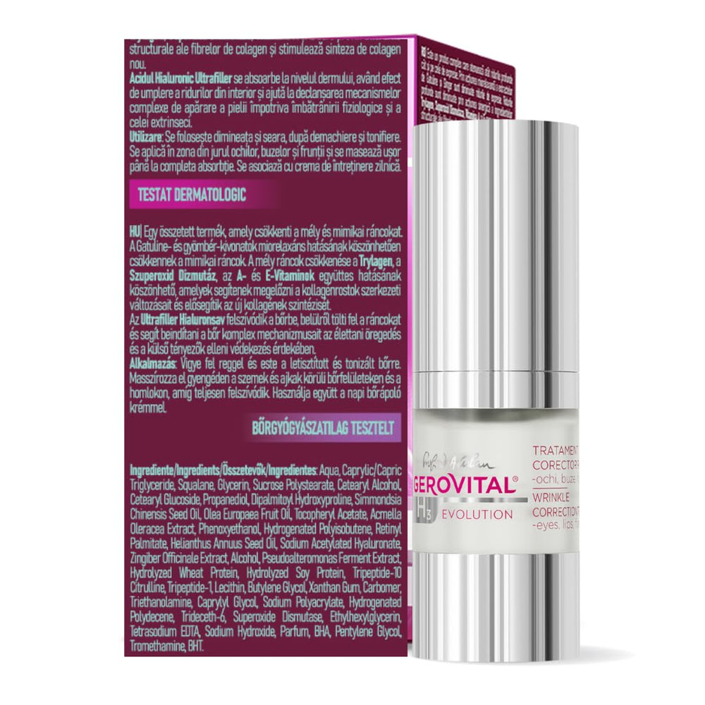 Gerovital Evolution serum fresh-application: quick-absorb formula for busy mornings.