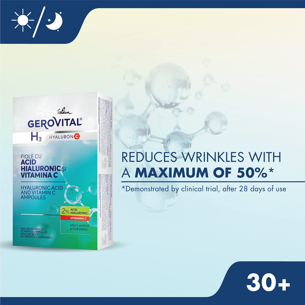Gerovital Hyaluron C serum vitamin C infusion highlights brightening use