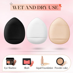 Gerrii mini puff suitable for dry and wet cosmetics for versatile use.