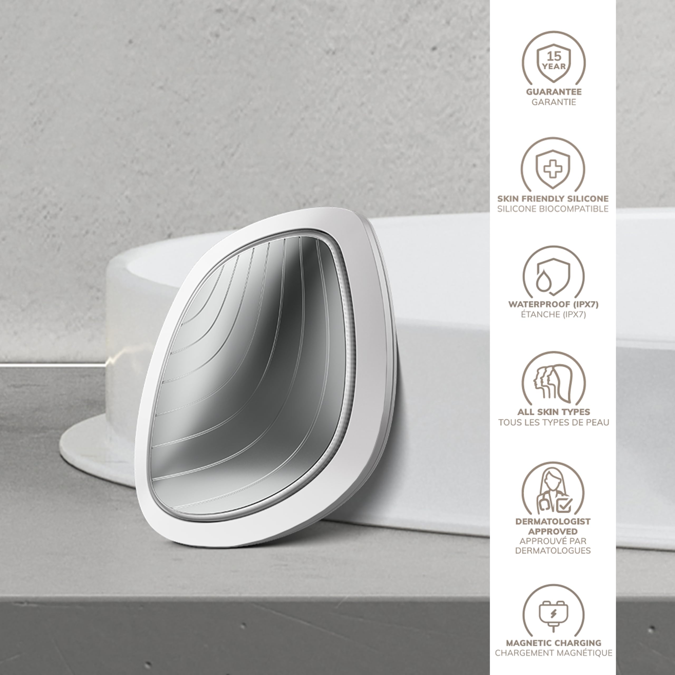 GESKE mask full-spectrum LED lights with eight colors for varied benefits