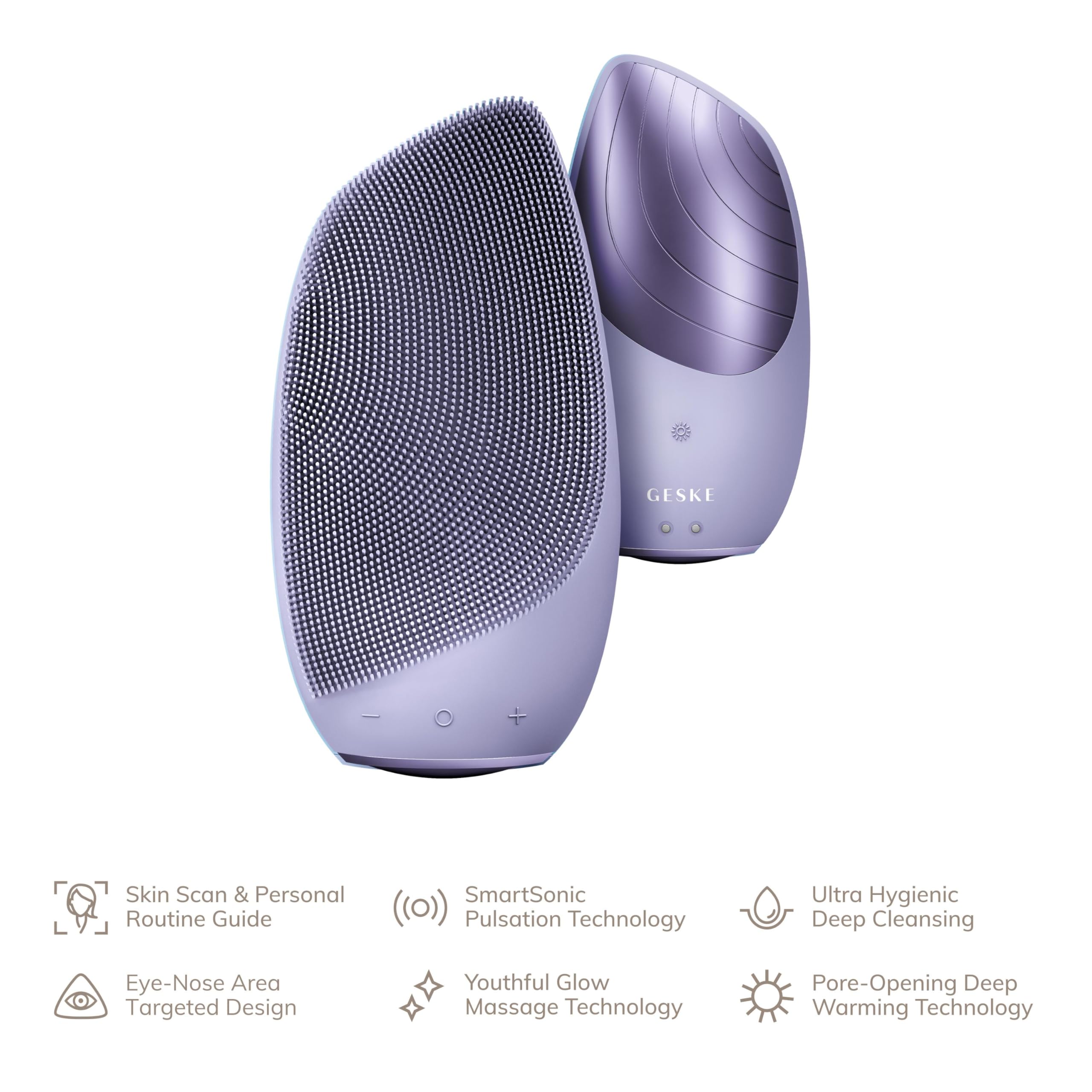 GESKE app-guided interface delivers AI skincare routine guidance