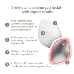 GESKE mask demonstrating warmth and cooling therapy in action for refreshed skin
