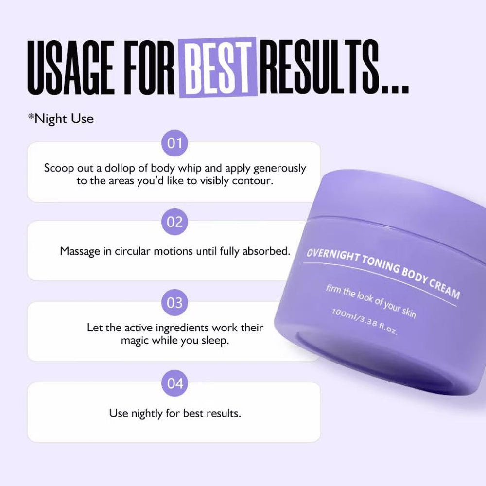 Get Dream Overnight Toning Whip hint of smoother, firmer-looking skin after nightly use