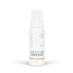 Get Into The Limelight Dark Sunless Tanning Mousse bottle with rich tint for precise application