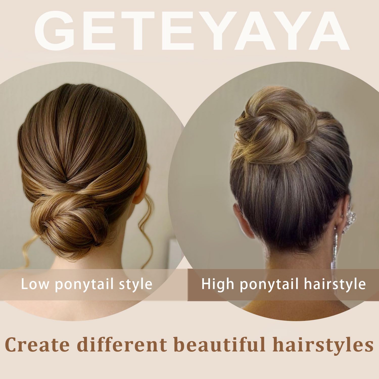 GETEYAYA updo hair piece for occasions creates polished party looks