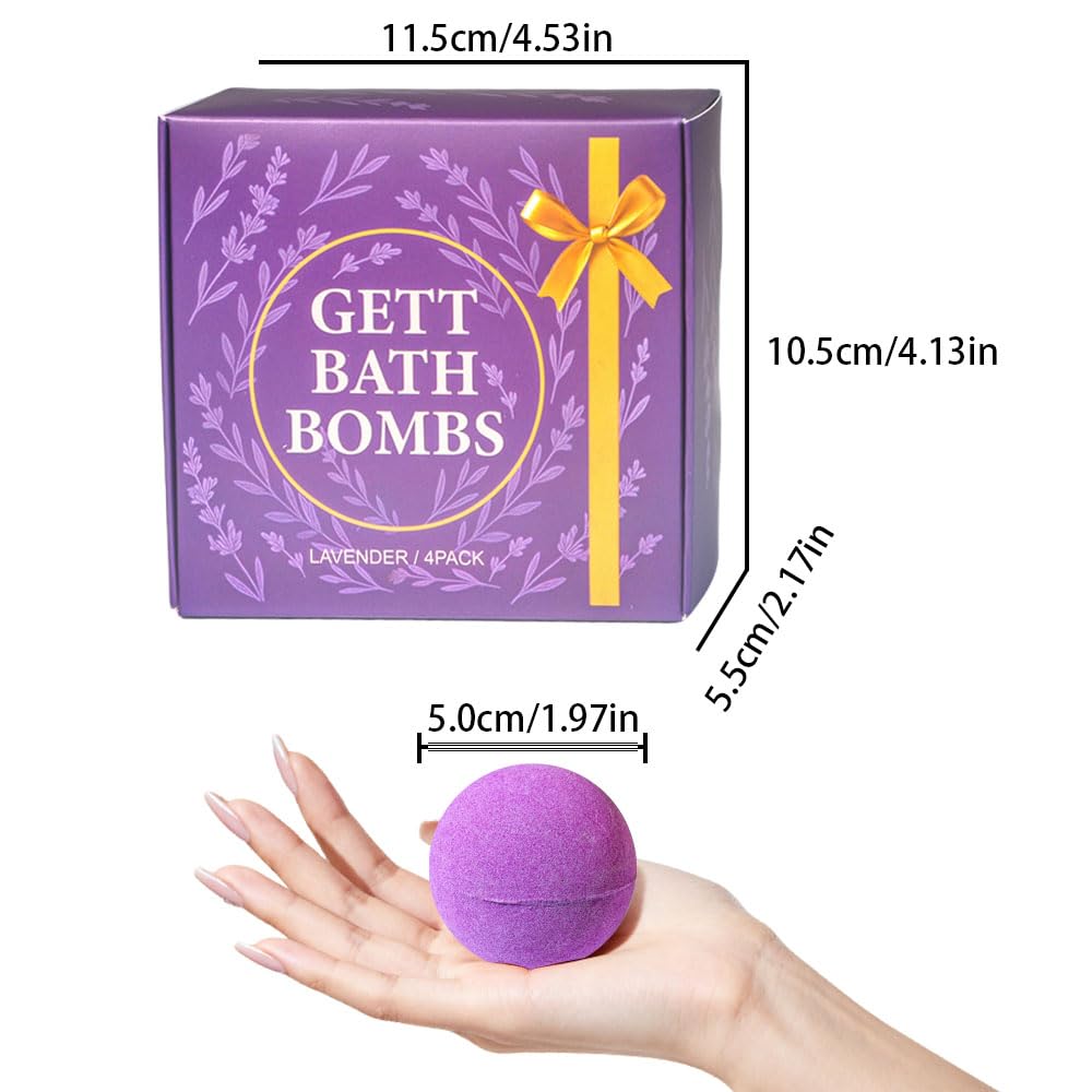 GETT Lavender Bath Bombs gift-occasions showcase, ideal for birthdays or holidays.