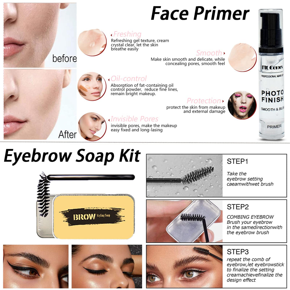 Geyomi brow soap creates neat, natural-looking, well-groomed brows.
