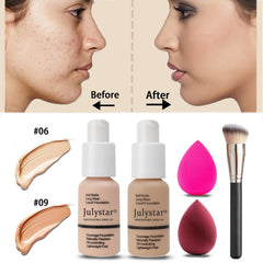 Geyomi winged eyeliner stamp and mascara for precise lining and dramatic lashes.