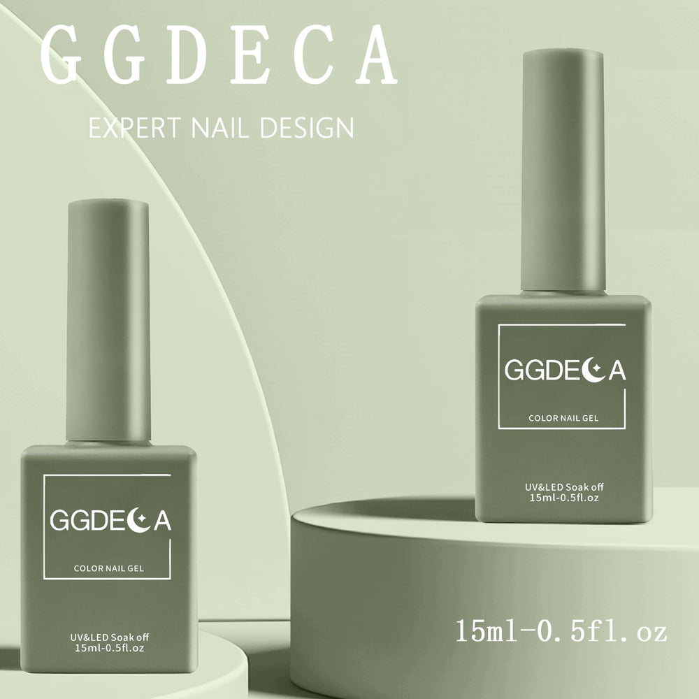GGDECA at-home manicure setup with lamp and colors for convenient DIY spa-ready nails.