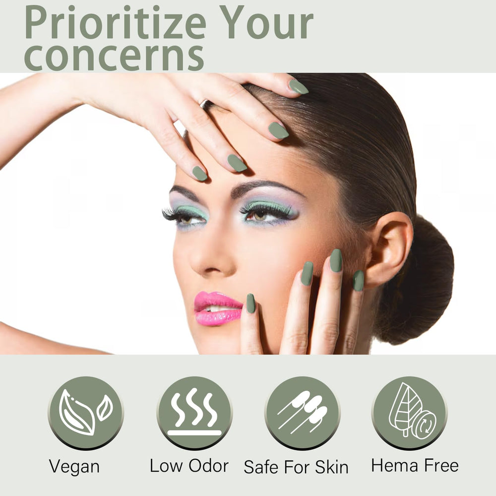 GGDECA gel polish on nails highlights smooth, glossy finish for salon-like results at home.