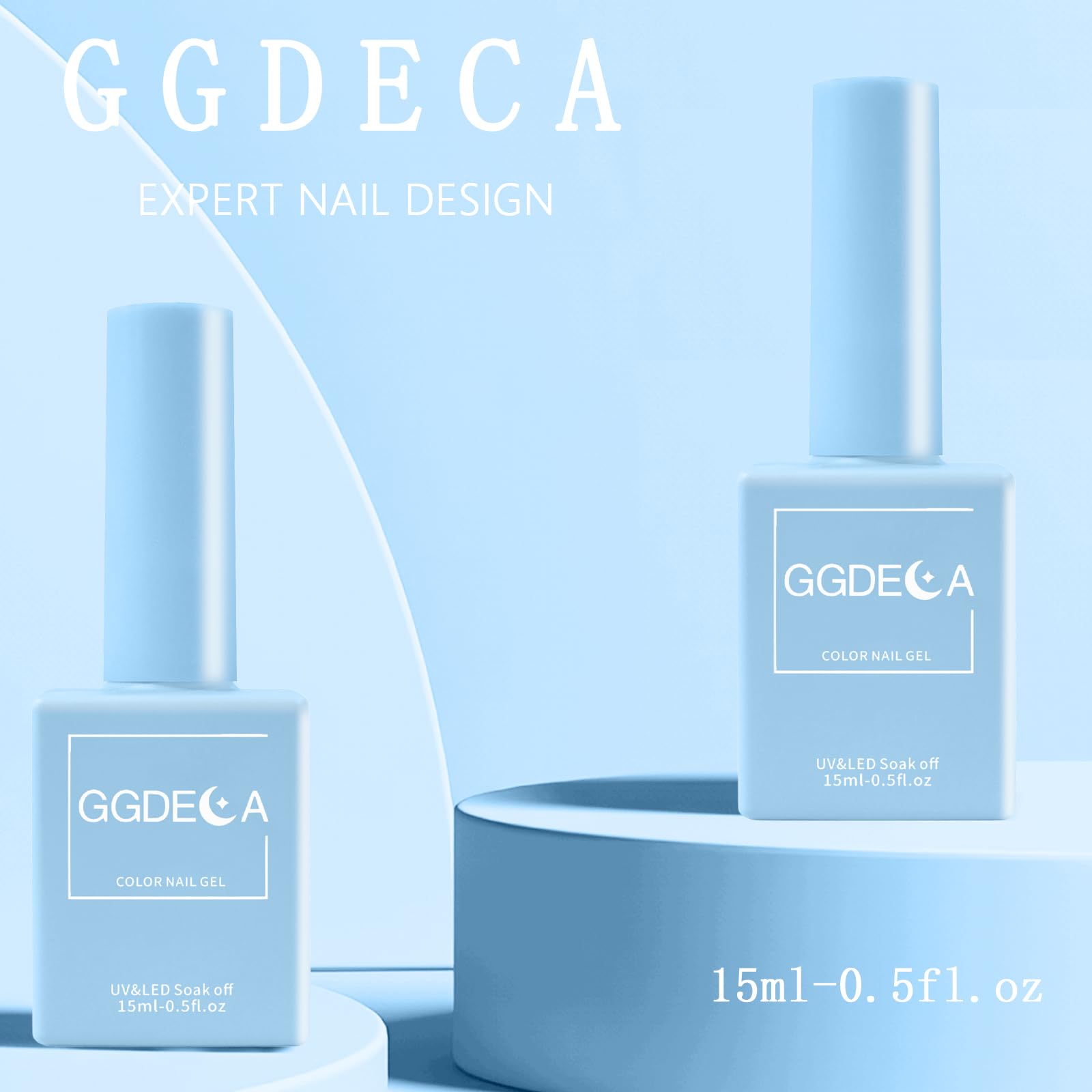 GGDECA creates a smooth, glossy finish for professional-looking at-home nails.