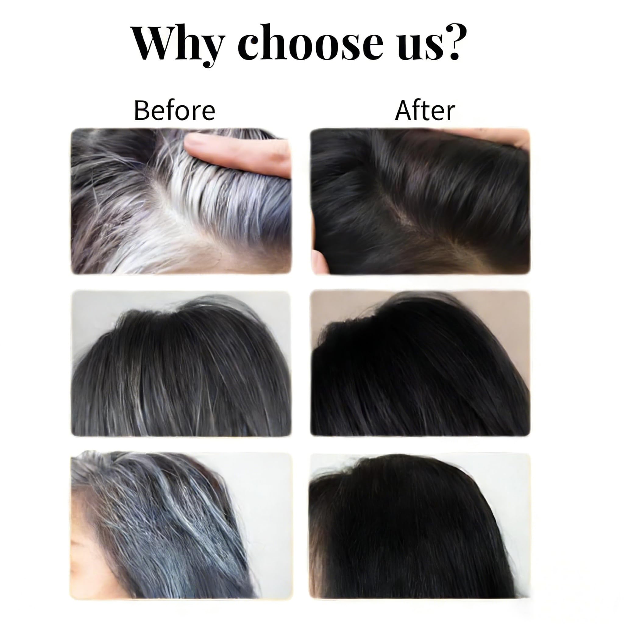 GGleerite 2-in-1 gray hair coverage stick for fast root touch-ups
