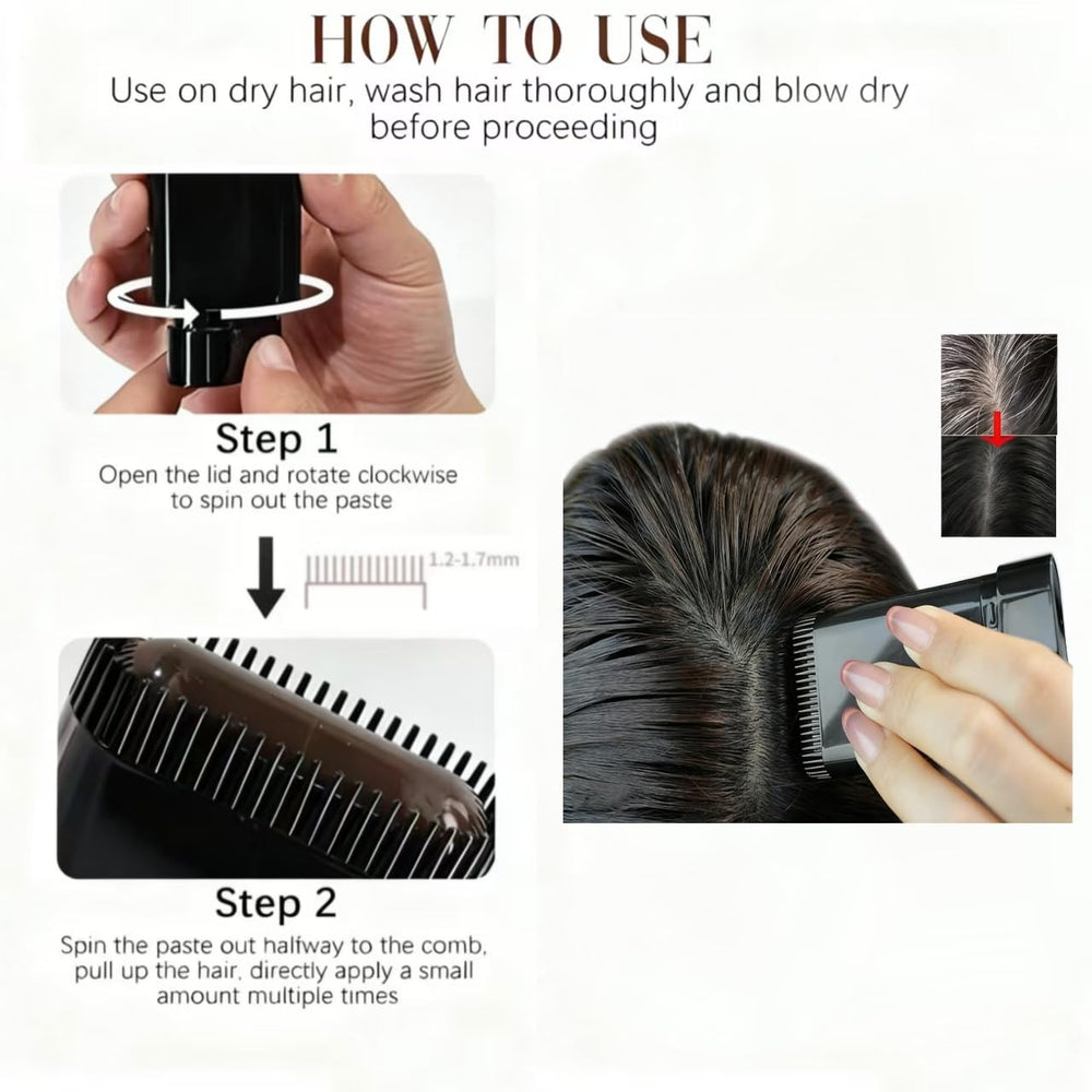 GGleerite built-in comb smoothing hair for even color