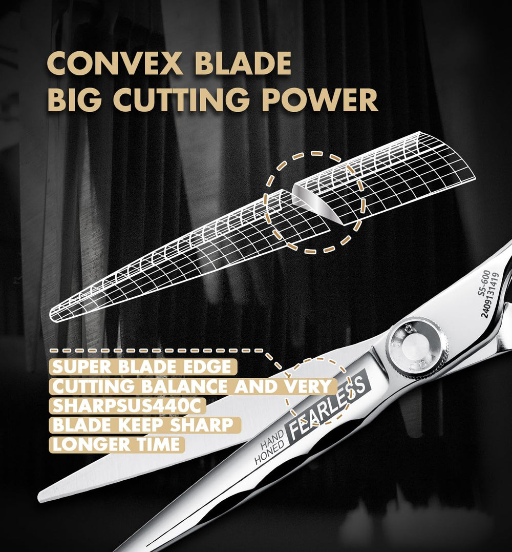 GGPH scissors with ball-bearing adjustment for smooth opening and closing.